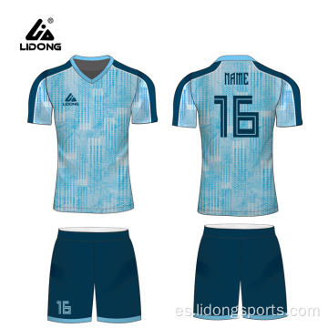 Jersey de fútbol juvenil de equipo de sublimación personalizada